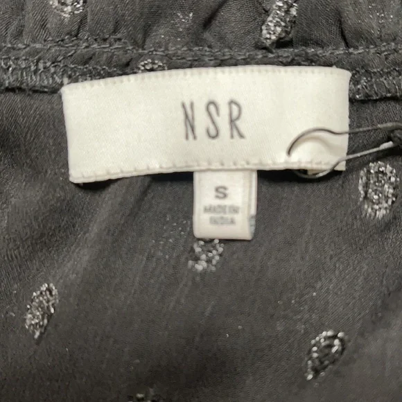 NSR Metallic Dot Ruched Sleeve Shift Dress Size S. - Picture 7 of 8